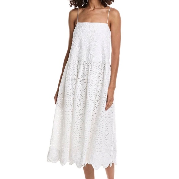 Anthropologie RHODE Rosa Eyelet Dress – White Soleil Eyelet – Size M - Picture 5 of 11